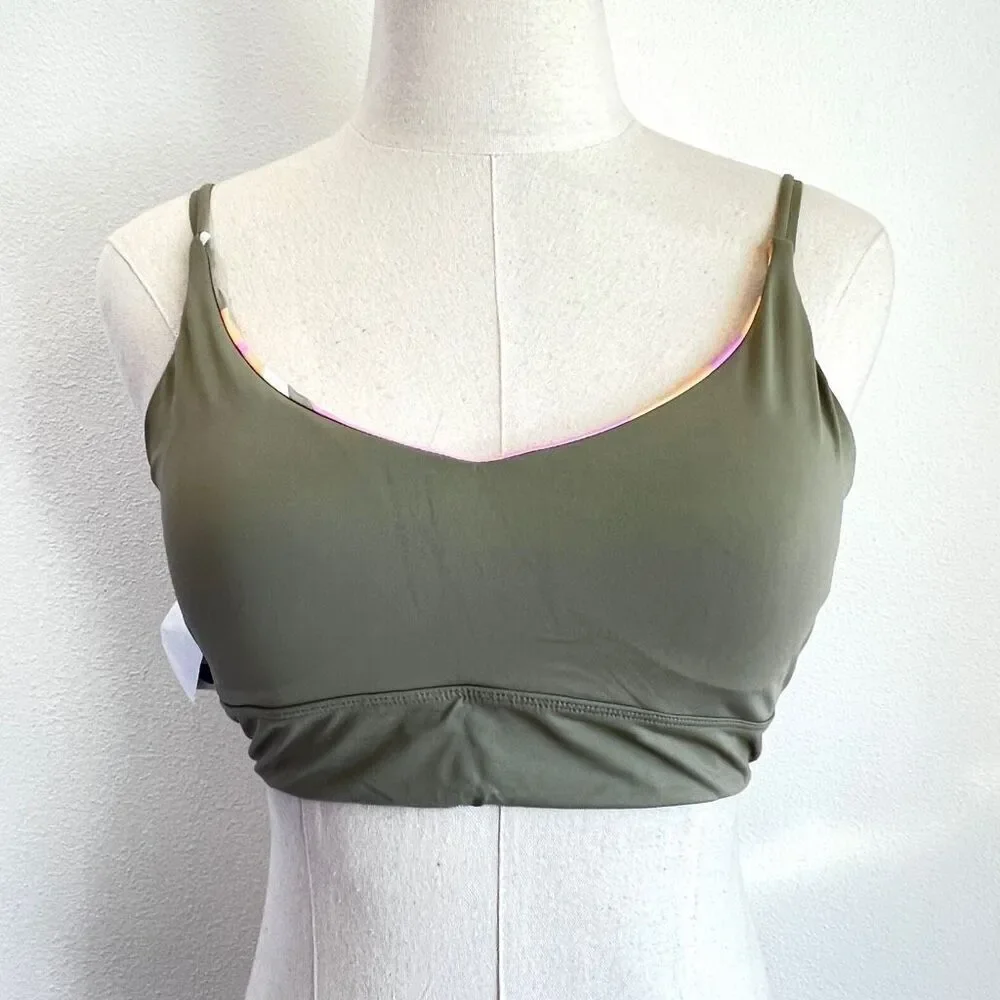 PrAna Willow Falls Reversible Swim Top Orange Pink Green NWT Size XL